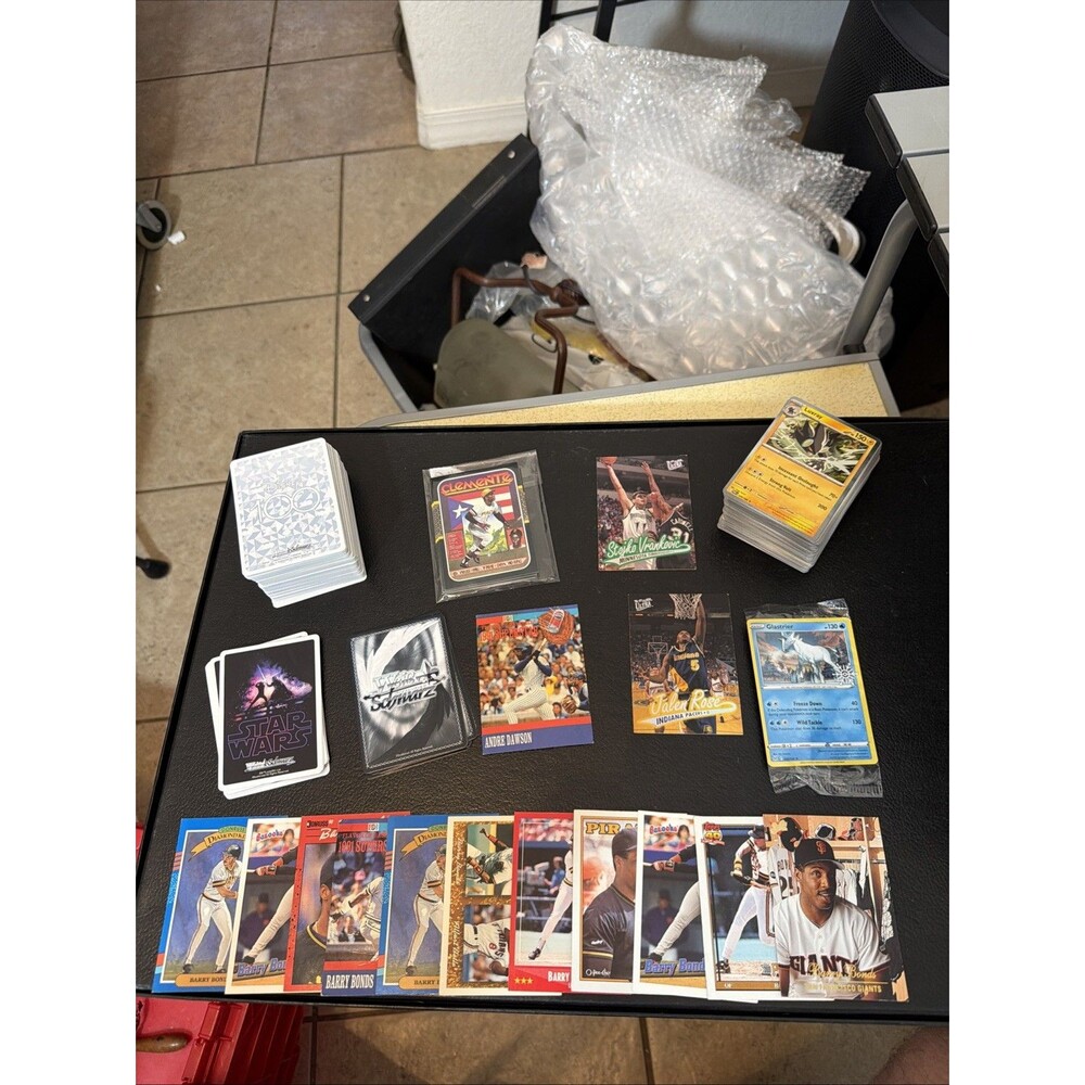 Lot Of Different Card Tcg Disney 100 Pokemon Star Wars Weir Schwartz Barry Bonds